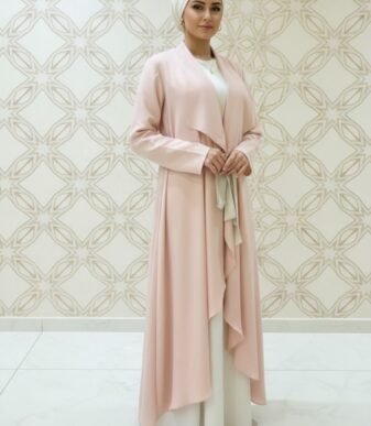 Patel Light Georgette Abaya Set – Elegant Layered Flowy Modest Wear with Matching Hijab