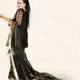 Siyah Black and Gold Embellished Kurta with Banarasi Gharara – Regal Festive Ensemble