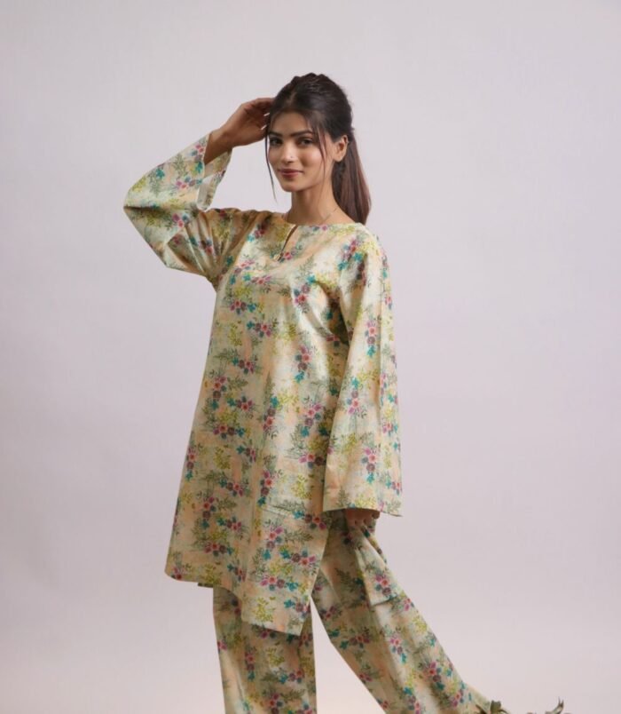 Chameli Chameli floral printed lawn suit, shirt and trouser