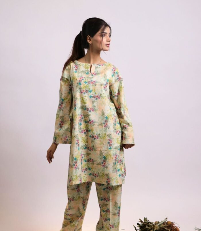 Chameli Gallery1 Chameli floral printed lawn suit, shirt and trouser