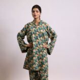 Gul-e-Bahar printed lawn suit with cotton silk dupatta