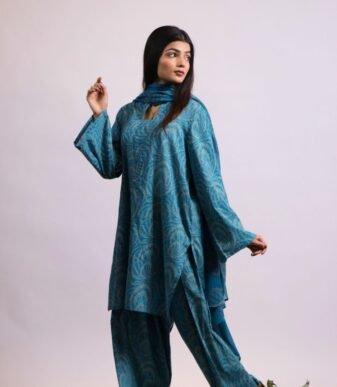 Neela Gallery1 Neela Gulab blue chunri lawn suit with dupatta