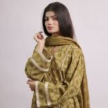 Pansy chunri print lawn suit with sequins lace and dupatta
